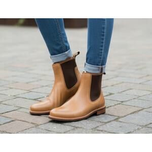 Nisolo Carmen Chelsea Boot – Almond Leather – Women’s Size 10 – NWT Sustainable